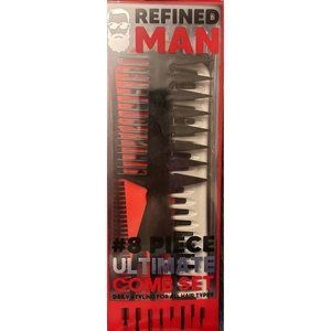 Refined Man 8 Piece Ultimate Comb Set Daily Styling For All Hair Types